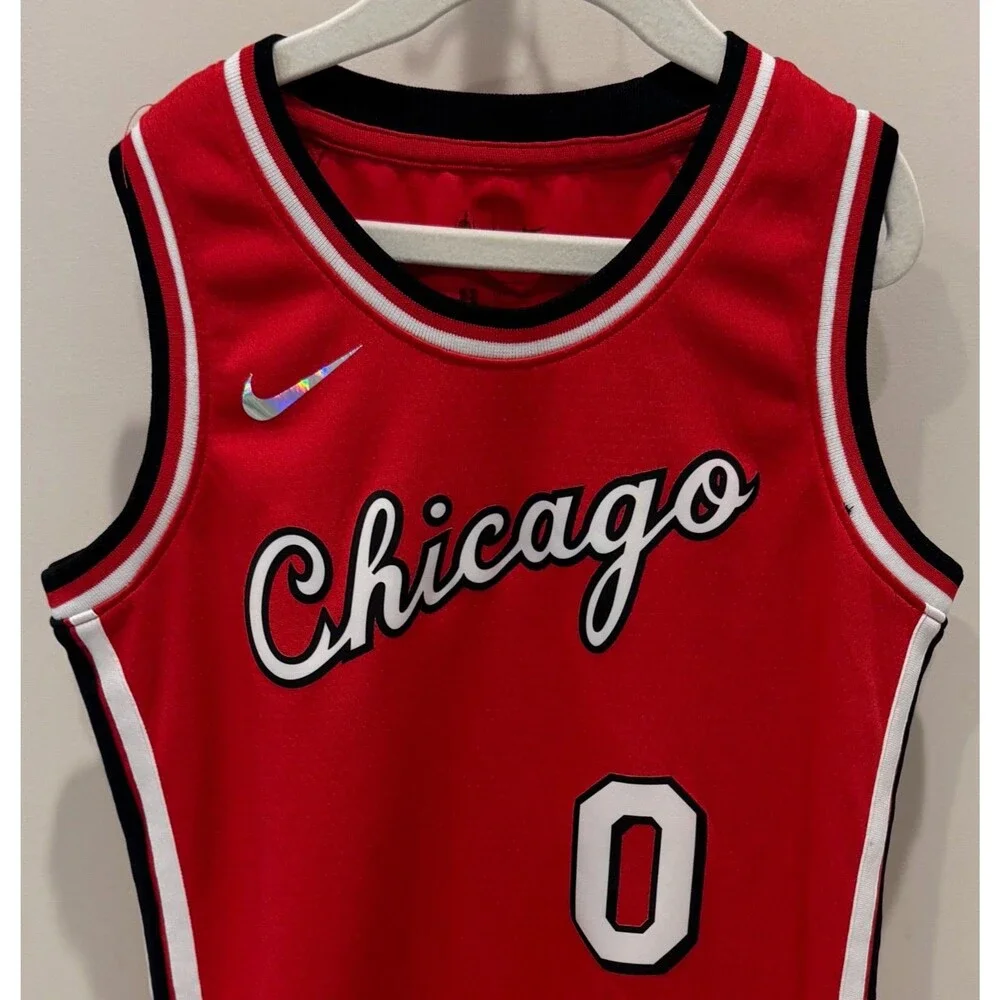 Chicago Bulls NBA 75th Anniversary Nike Jersey - Youth Small - Coby White #0